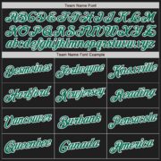 Men's Custom Black Kelly Green-Gold Authentic Split Fashion Baseball Jersey - Image 3