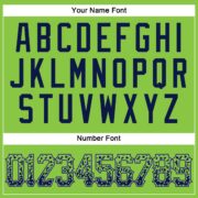 Men's Custom Neon Green Navy-Gray Authentic Drift Fashion Baseball Jersey - Image 4