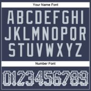 Men's Custom Navy Silver-White Authentic Drift Fashion Baseball Jersey - Image 2