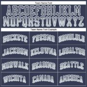 Men's Custom Navy Silver-White Authentic Drift Fashion Baseball Jersey - Image 4